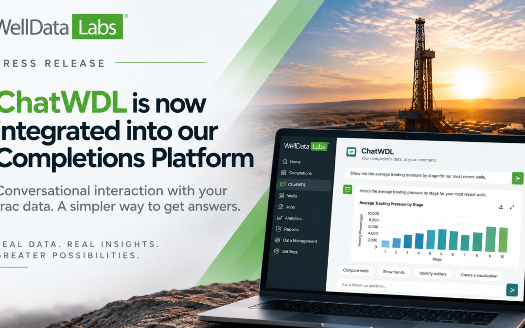 Well Data Labs Integrates ChatWDL Directly Into Its Completions Platform, Bringing Conversational AI to Frac Data